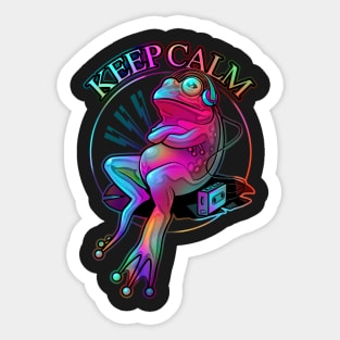 FROG KEEP CALM 2017 Sticker